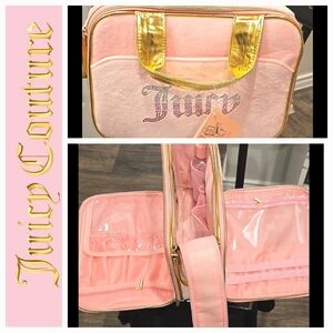Juicy Couture Pink and Gold Cosmetic Bag
